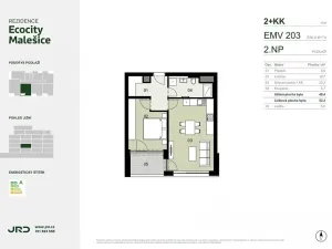 Prodej bytu 2+kk, Praha - Malešice, Univerzitní, 52 m2