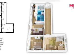Prodej bytu 3+1, Kamenná, 70 m2