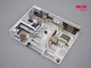 Prodej bytu 3+1, Ústí nad Labem - Severní Terasa, Rabasova, 78 m2
