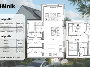 Prodej rodinného domu, Mělník, Mlýnská, 102 m2