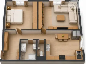 Prodej bytu 2+1, Praha - Strašnice, Na padesátém, 55 m2