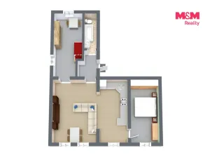Prodej bytu 3+1, Karlovy Vary, Moskevská, 72 m2
