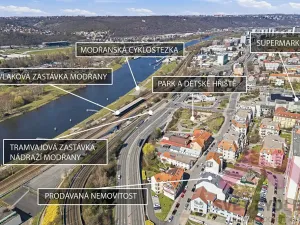 Pronájem bytu 1+kk, Praha - Modřany, Komořanská, 37 m2