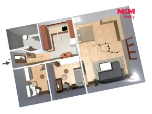 Prodej bytu 3+kk, Rožďalovice, Náměstí, 75 m2