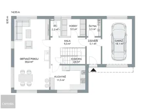 Prodej rodinného domu, Škvorec, 183 m2