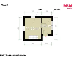 Prodej chaty, Ždírec - Žďár, 12 m2