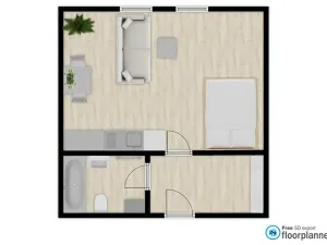 Pronájem bytu 1+kk, Olomouc, Na Vozovce, 33 m2