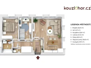 Prodej bytu 3+kk, Jablonec nad Nisou, Malá, 63 m2
