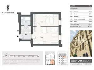 Prodej bytu 2+kk, Praha - Libeň, V zahradách, 48 m2