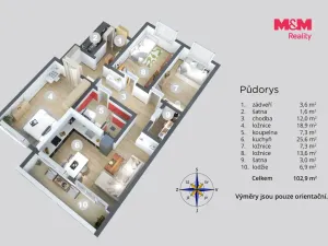 Prodej bytu 4+1, Most, Jiřího Wolkera, 96 m2