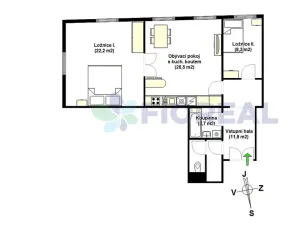 Pronájem bytu 3+kk, Praha - Smíchov, Zborovská, 76 m2