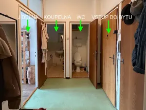 Pronájem bytu 2+kk, Brno, Hoppova, 45 m2