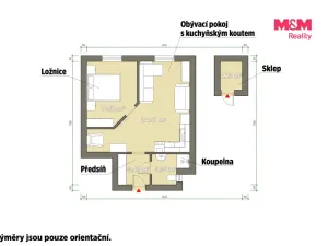 Prodej bytu 2+kk, Plzeň - Východní Předměstí, Guldenerova, 39 m2