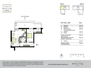 Prodej bytu 2+kk, Praha - Chodov, Dunovského, 59 m2