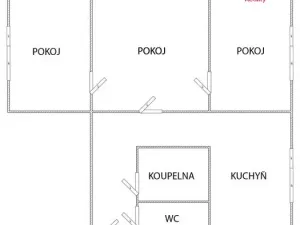Prodej bytu 3+1, Orlová - Lutyně, Lesní, 58 m2
