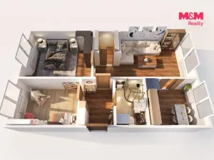 Prodej bytu 3+1, Kladno - Kročehlavy, Litevská, 56 m2