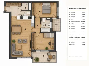 Prodej bytu 3+kk, Praha - Hloubětín, Krylovecká, 82 m2