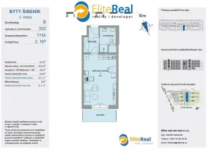 Pronájem bytu 1+kk, Olomouc, Třída Jiřího Pelikána, 35 m2