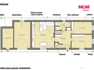 Prodej rodinného domu, Kramolín, 71 m2