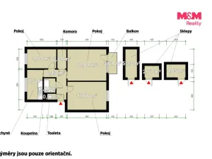 Prodej bytu 3+1, Chotěšov, Nové sídliště, 80 m2