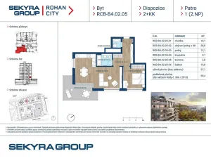 Prodej bytu 2+kk, Praha - Karlín, Sokolova, 57 m2