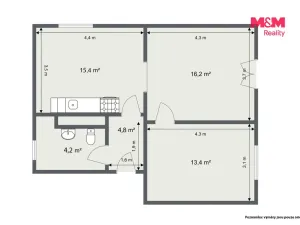 Prodej bytu 2+1, Horní Slavkov, Poštovní, 54 m2