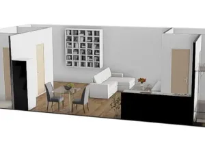 Pronájem bytu 2+kk, Hrušovany u Brna, Masarykova, 50 m2
