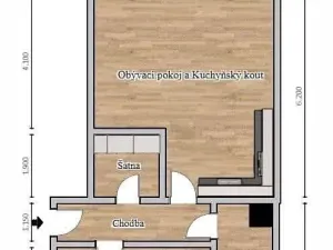 Pronájem bytu 2+kk, Slavkov u Brna, Zelnice II., 61 m2