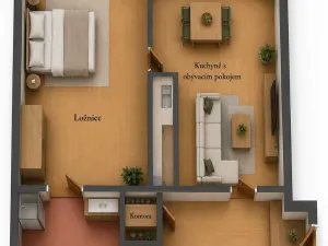Prodej bytu 2+kk, Praha - Libeň, Vosmíkových, 48 m2