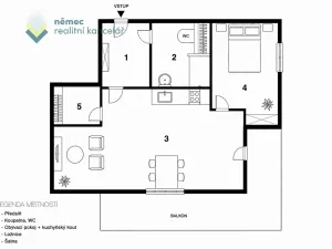 Pronájem bytu 2+kk, Praha - Strašnice, Věšínova, 35 m2