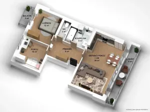 Prodej bytu 3+kk, Brno, Příkrá, 83 m2