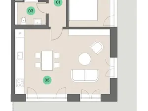 Prodej bytu 2+kk, Praha - Lochkov, U sladovny, 63 m2