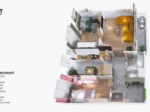 Prodej bytu 3+1, Brno, U pošty, 60 m2