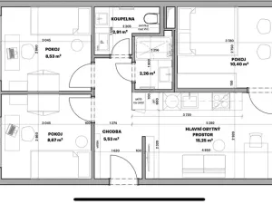 Pronájem bytu 4+kk, Praha, Novodvorská, 47 m2
