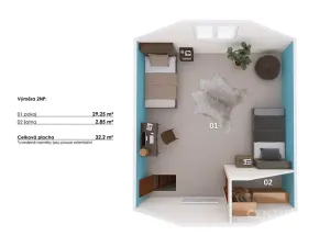 Prodej chaty, Poříčí nad Sázavou, Potočiny, 41 m2