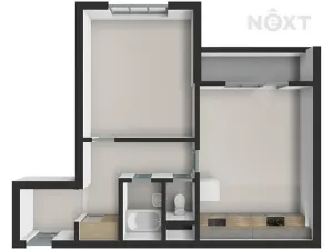 Prodej bytu 2+kk, České Budějovice, V. Volfa, 43 m2