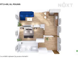 Prodej bytu 2+kk, Šumperk, Polská, 60 m2