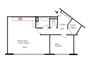 Pronájem bytu 2+kk, Praha - Vršovice, Ruská, 67 m2