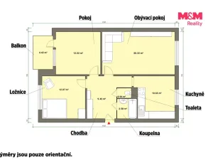 Prodej bytu 3+1, Cheb, Dvořákova, 67 m2