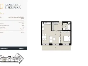 Prodej bytu 2+kk, Ostrava - Moravská Ostrava, Biskupská, 51 m2