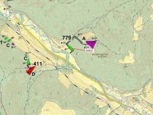 Dražba lesa, Malé Březno, 2957 m2