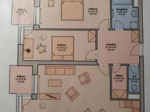 Pronájem bytu 3+kk, Hradec Králové, Rybova, 89 m2