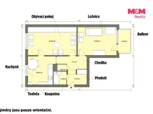 Prodej bytu 2+1, Toužim, Na Zámecké, 63 m2