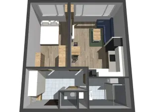 Prodej bytu 2+kk, Praha - Braník, Zálesí, 39 m2