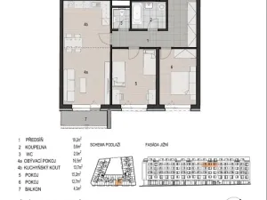 Prodej bytu 3+kk, Plzeň - Východní Předměstí, Šumavská, 91 m2