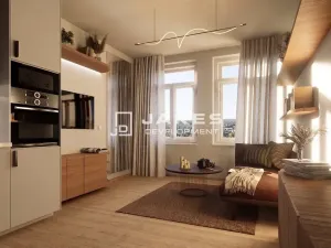Pronájem bytu 2+kk, Praha - Smíchov, Grafická, 42 m2