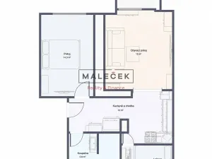 Prodej bytu 2+1, Kladno, Unhošťská, 51 m2