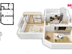 Prodej bytu 2+1, Jílové, Teplická, 60 m2