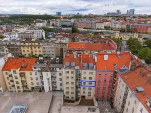Pronájem bytu 2+kk, Praha - Vršovice, Vršovická, 49 m2