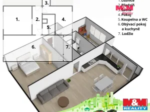 Prodej bytu 3+kk, Chomutov, Gerstnerova, 70 m2